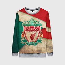 Свитшот женский FC Liverpool: Old Style, цвет: 3D-меланж