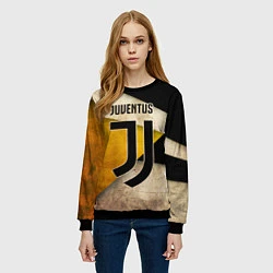 Свитшот женский FC Juventus: Old Style, цвет: 3D-черный — фото 2