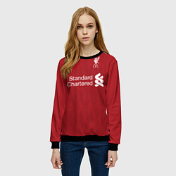 Свитшот женский FC Liverpool: Salah Home 18/19 цвета 3D-черный — фото 2