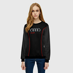 Свитшот женский Audi Style, цвет: 3D-черный — фото 2
