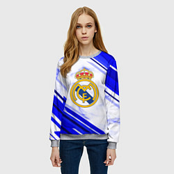 Свитшот женский Real Madrid, цвет: 3D-меланж — фото 2