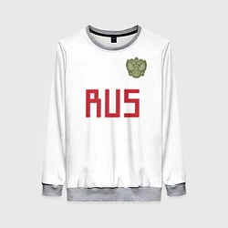 Свитшот женский Rus Team: Away WC 2018, цвет: 3D-меланж