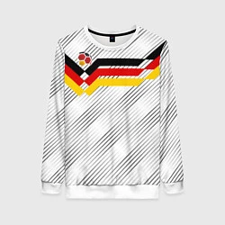 Свитшот женский Немецкий футбол, цвет: 3D-белый