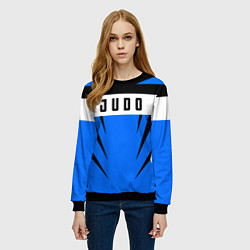 Свитшот женский Judo Fighter, цвет: 3D-черный — фото 2