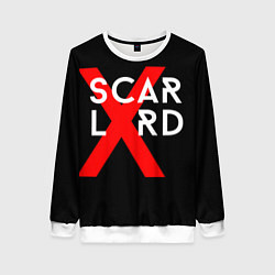 Свитшот женский Scarlxrd Logo, цвет: 3D-белый