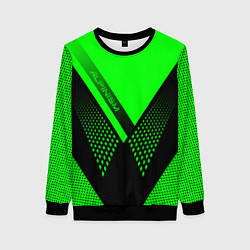 Свитшот женский Alpinism: Acid Green, цвет: 3D-черный