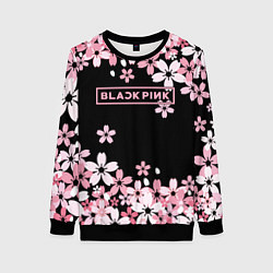 Свитшот женский Black Pink: Pink Sakura, цвет: 3D-черный