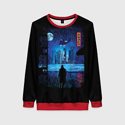 Свитшот женский Blade Runner: Dark Night, цвет: 3D-красный