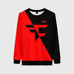 Свитшот женский FaZe Clan: Red & Black, цвет: 3D-черный