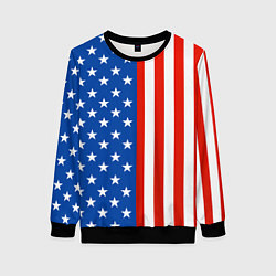 Свитшот женский American Patriot, цвет: 3D-черный