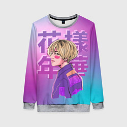 Свитшот женский Taehyung BTS, цвет: 3D-меланж