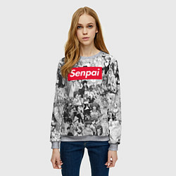 Свитшот женский SENPAI Stories, цвет: 3D-меланж — фото 2