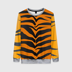 Свитшот женский Шкура тигра, цвет: 3D-меланж
