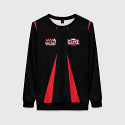 Свитшот женский MMA Elite, цвет: 3D-черный