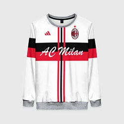 Свитшот женский AC Milan: White Form, цвет: 3D-меланж