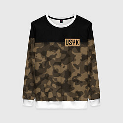 Свитшот женский USYK Camo, цвет: 3D-белый