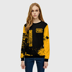 Свитшот женский PUBG: Black Fashion, цвет: 3D-черный — фото 2