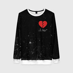 Свитшот женский Lil Peep: Broken Heart, цвет: 3D-белый
