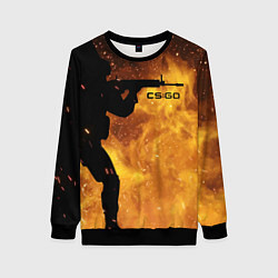 Свитшот женский CS:GO Dark Fire, цвет: 3D-черный
