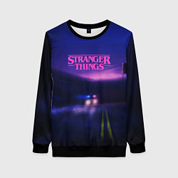 Свитшот женский Stranger Things: Neon Road, цвет: 3D-черный