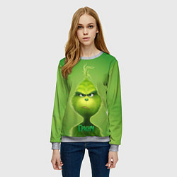 Свитшот женский Гринч, цвет: 3D-меланж — фото 2