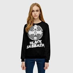 Свитшот женский Black Sabbath: Faith, цвет: 3D-черный — фото 2