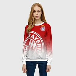 Свитшот женский ФК Бавария, цвет: 3D-белый — фото 2