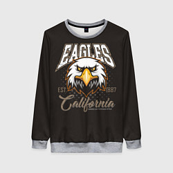 Свитшот женский Eagles California, цвет: 3D-меланж