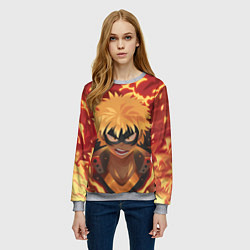 Свитшот женский Boku no Hero Academia, цвет: 3D-меланж — фото 2