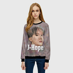 Свитшот женский BTS J-Hope, цвет: 3D-черный — фото 2