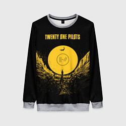 Свитшот женский Twenty One Pilots: Yellow Moon, цвет: 3D-меланж