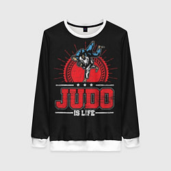 Женский свитшот Judo is life