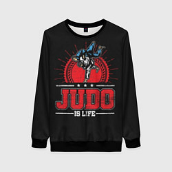 Женский свитшот Judo is life