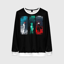 Свитшот женский Boku No Hero Academia minimal, цвет: 3D-белый