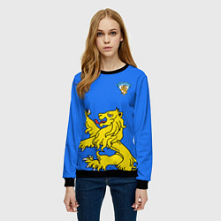 Свитшот женский Сборная Финляндии, цвет: 3D-черный — фото 2