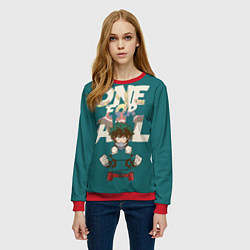 Свитшот женский Моя геройская академия, цвет: 3D-красный — фото 2