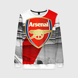 Свитшот женский Arsenal, цвет: 3D-белый