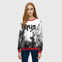 Свитшот женский АРИЯ, цвет: 3D-красный — фото 2
