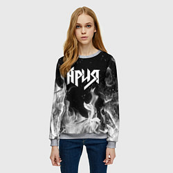 Свитшот женский АРИЯ, цвет: 3D-меланж — фото 2