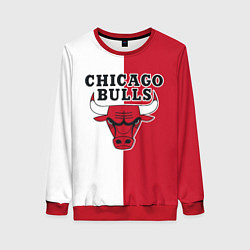 Свитшот женский CHICAGO BULLS, цвет: 3D-красный