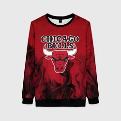 Свитшот женский CHICAGO BULLS, цвет: 3D-черный