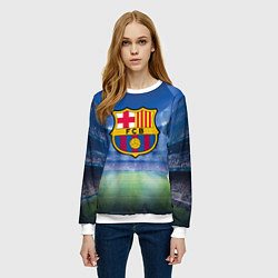Свитшот женский FC Barcelona, цвет: 3D-белый — фото 2