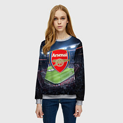 Свитшот женский FC Arsenal, цвет: 3D-меланж — фото 2