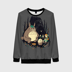 Свитшот женский Totoro, цвет: 3D-черный