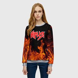 Свитшот женский АРИЯ, цвет: 3D-меланж — фото 2