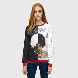 Свитшот женский Dzhizus, цвет: 3D-красный — фото 2