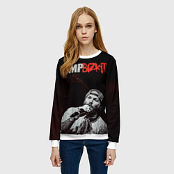 Свитшот женский Limp Bizkit, цвет: 3D-белый — фото 2