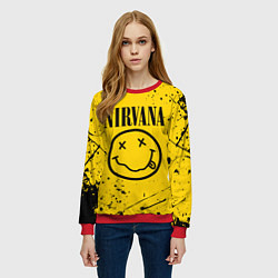 Свитшот женский NIRVANA, цвет: 3D-красный — фото 2