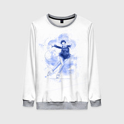 Свитшот женский Фигурное катание, цвет: 3D-меланж