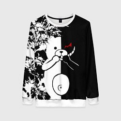 Свитшот женский Monokuma, цвет: 3D-белый